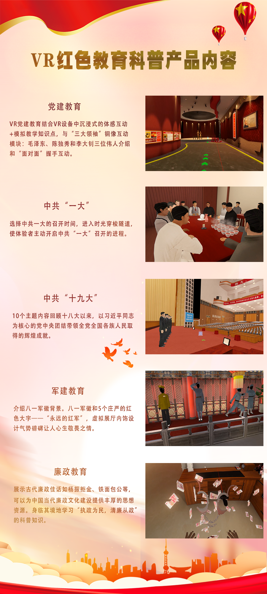紅色教育匯總圖長