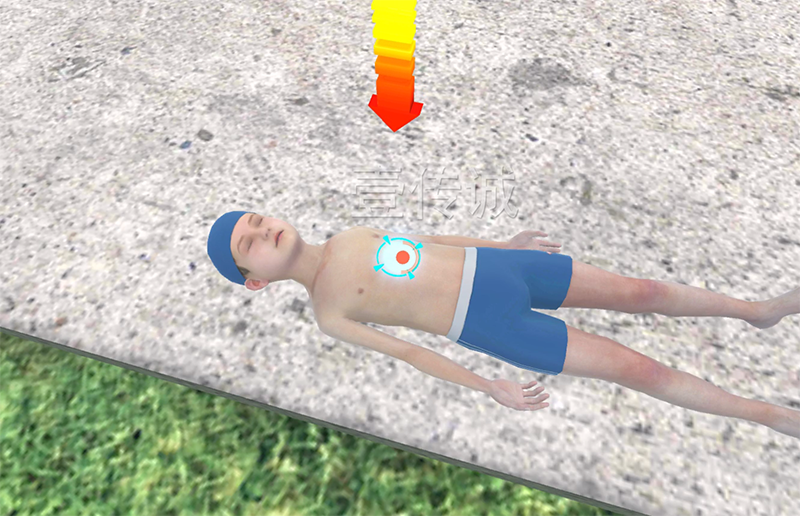 VR溺水救援模擬體驗