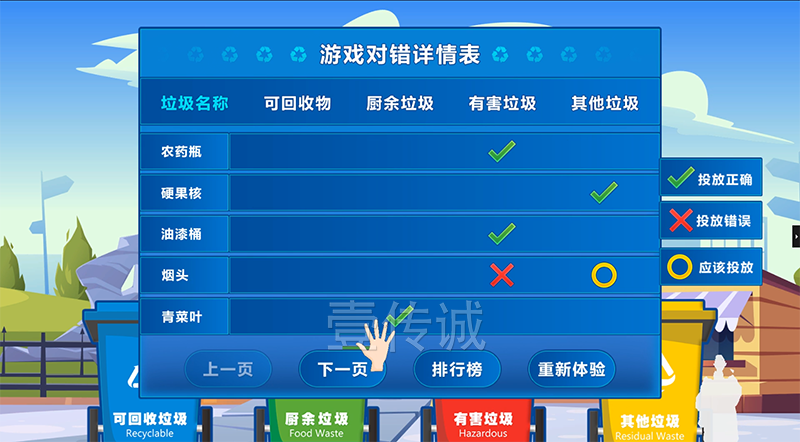 垃圾分類體感游戲