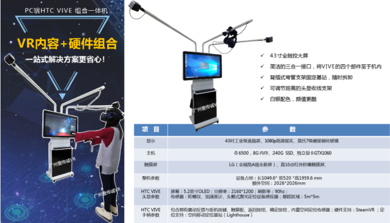 廣州壹傳誠(chéng)VR PC端HTC 組合 一體機(jī)