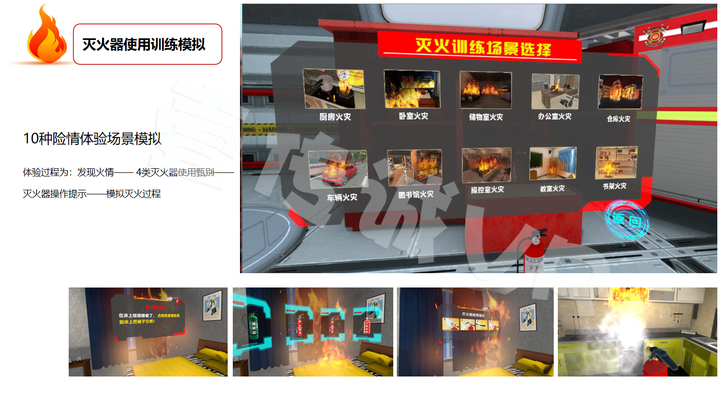 VR消防、VR多場景消防逃生、VR火災(zāi)逃生