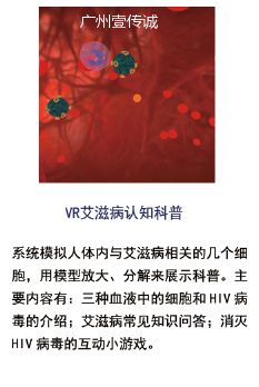 VR醫(yī)學護理——艾滋病認知